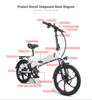 20LVXD30 Folding Electric Bike - Image 3